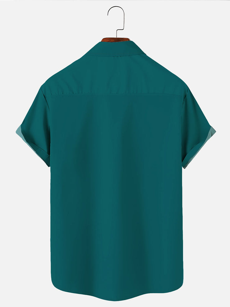 Royaura 60s Retro Mitte des Jahrhunderts Geometrisch Herren Bowling Shirts Strecken Übergröße hawaiisch Button Down Shirts