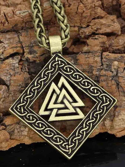 Wikinger Dreieck Odin-Amulett Halskette