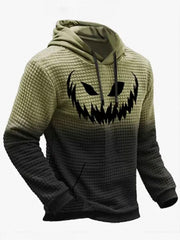 Royaura Halloween Farbverlauf Urlaub Print Übergröße Mit Kapuze Sweatshirt