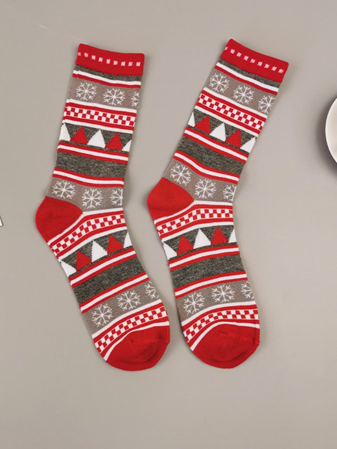 Weihnachten Socken Elch Strümpfe Baumwolle Mittler Tube Socken