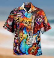 Herren Retro Shirts Urlaub Muster Musik Print Baumwolle Gemisch Kurzarm Shirts für Paare