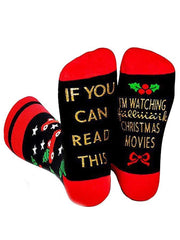 ICH SCHAUE ZU Weihnachten FILME Socken