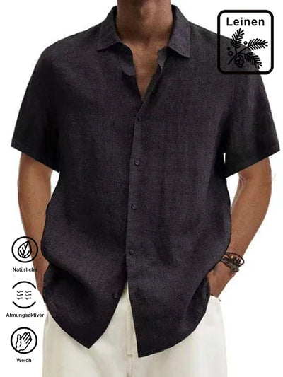 Royaura Strand Urlaub Herren Baumwolle Leinen Gemisch Lässig Shirts Aloha Tasche Knopf Lager Shirts